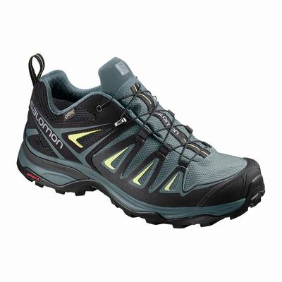 Női Salomon X ULTRA 3 GORE-TEX Túracipő SA5982360 Zöld/Fekete